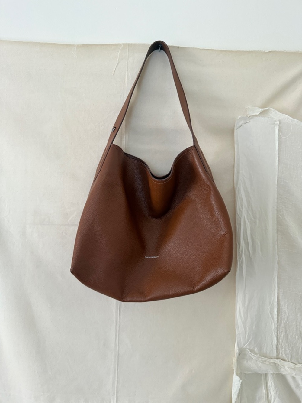 Armani leather tote bag